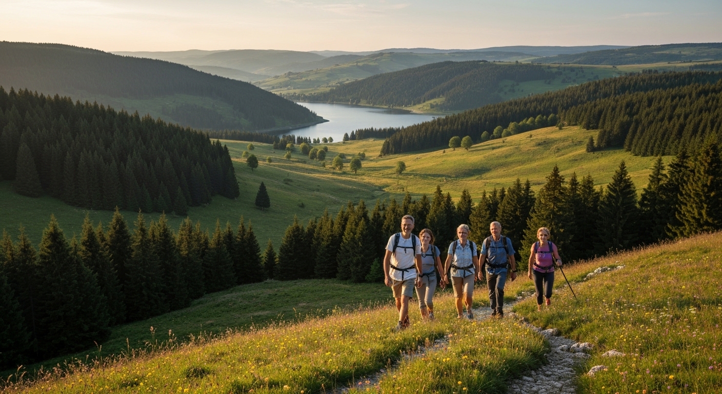 Grande Traversée du Jura entre célibataires : forêts, lacs et combes